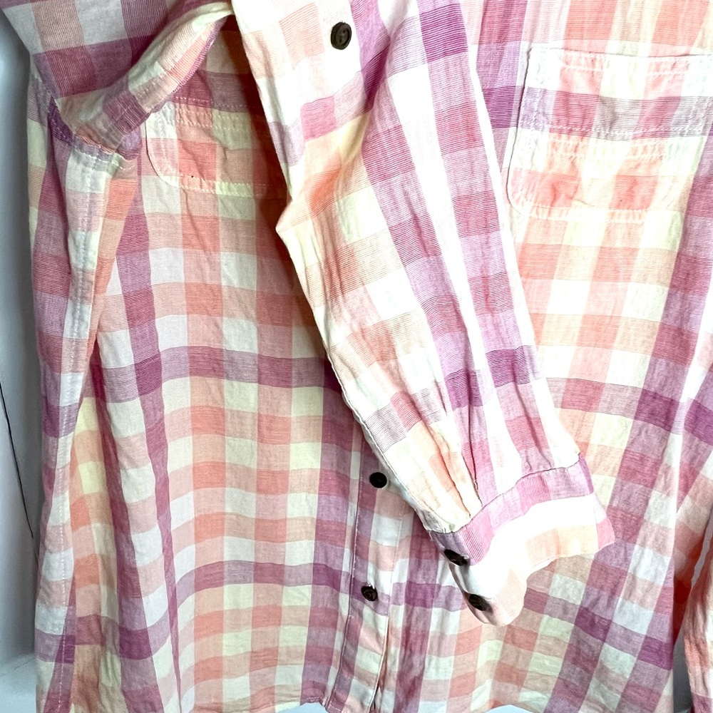 The North Face Long Sleeve Plaid Button Down, M - Picture 5 of 7